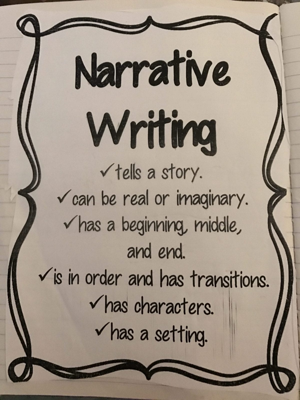 Narrative writing on sale for kids