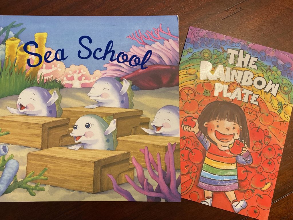 two picture books Sea School and Picky Penny