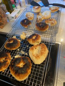 burnt bagels