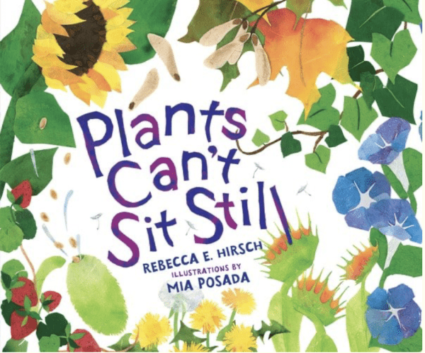 book cover for plants can't sit still